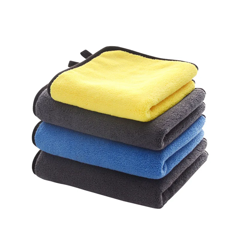Thicken microfiber car washing towel coral fleece car cleaning cloth polishing towel