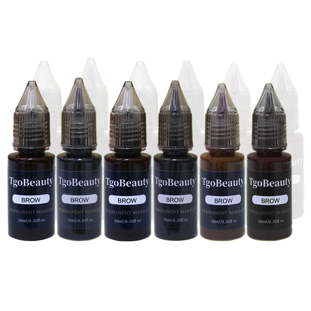 Free Logo Organic Micropigmentation Lip Eyebrow Permanent Makeup Pigment 10ml Cream Tattoo Ink Microblading Pigment