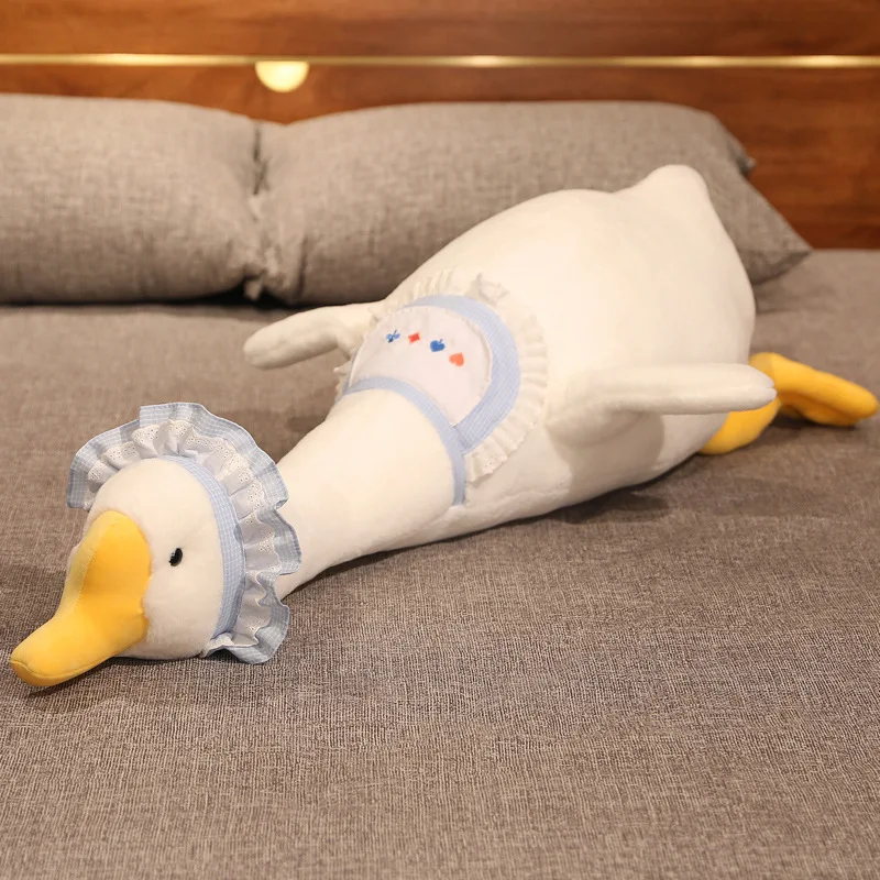 Ins Cute Cotton Goose Stuffed Toys Animal Baby Accompanying Plush Dolls Big White Goose Pillow Plush Toy Duck Goose Dolls