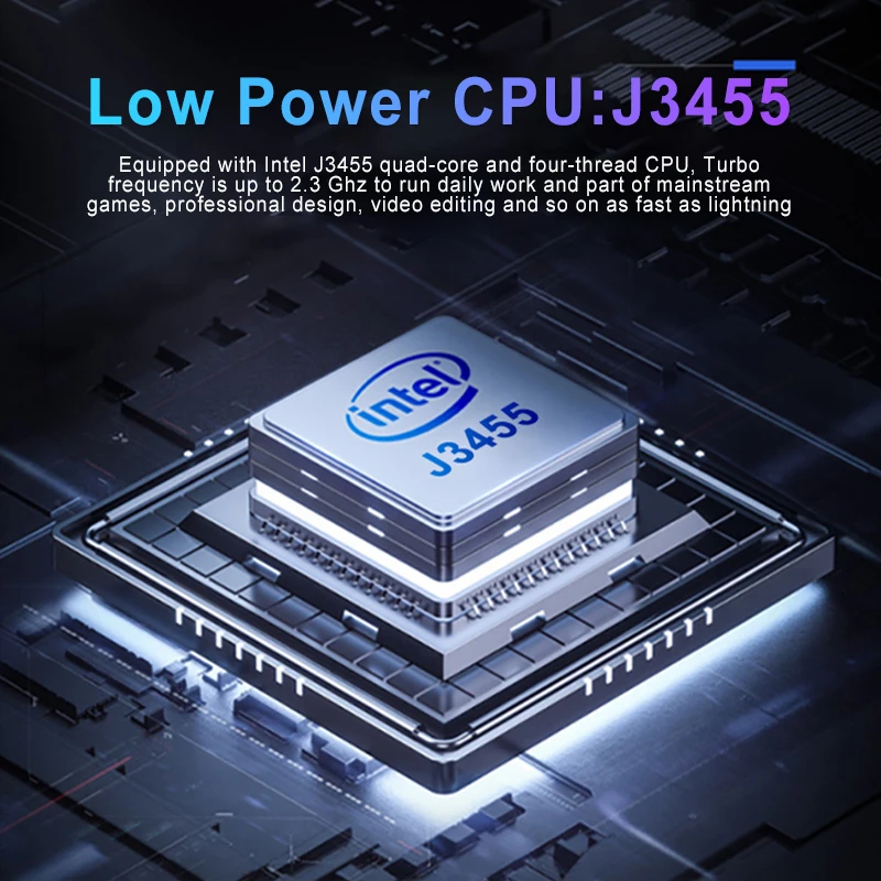 AIWO CPU N3350/J3455 интегрированная карта 802.11ac деловой ноутбук портативный игровой персонализируемые ноутбуки