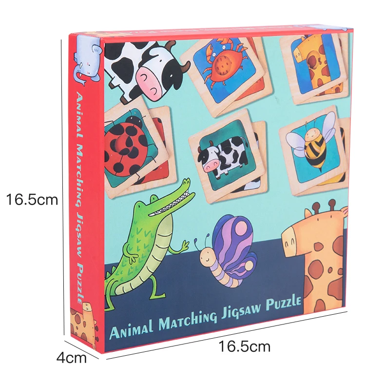 Early Educational Animal Skin Texture Kids Matching Shadow Pairing Hands-on Ability Multifunctional Puzzle Toy