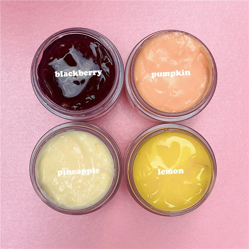 Private Label Pumpkin Enzyme Facial Mask with Hyaluronic Acid and Seaweed Skin Repair Gel for Moisturizing and Wrinkle Reduction