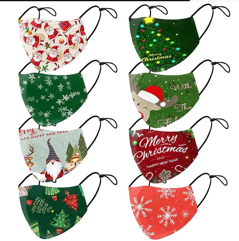 Reusable Face Mask Custom Christmas Three-Dimensional Cotton Ati Dust Custom Facemasks For Adult Children
