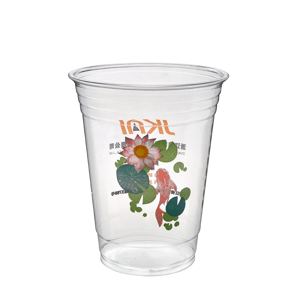 Заводская Лидер продаж изысканная печатная картинка индивидуальная одноразовая пластиковая чашка с крышкой сок кофе йогурт молочный чай для