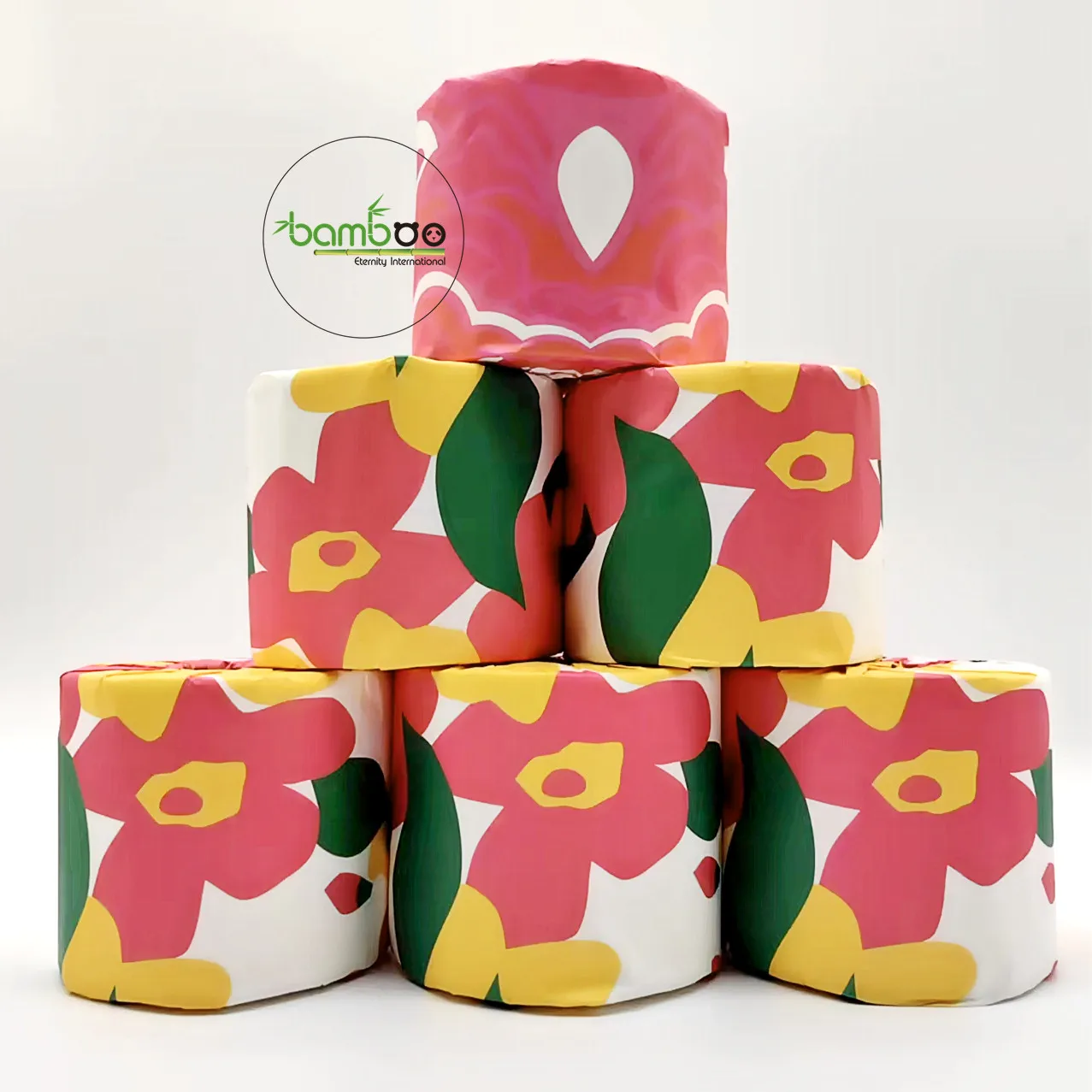 cheap price good quality bleach white toilet paper 100% bamboo pulp toilet tissue paper