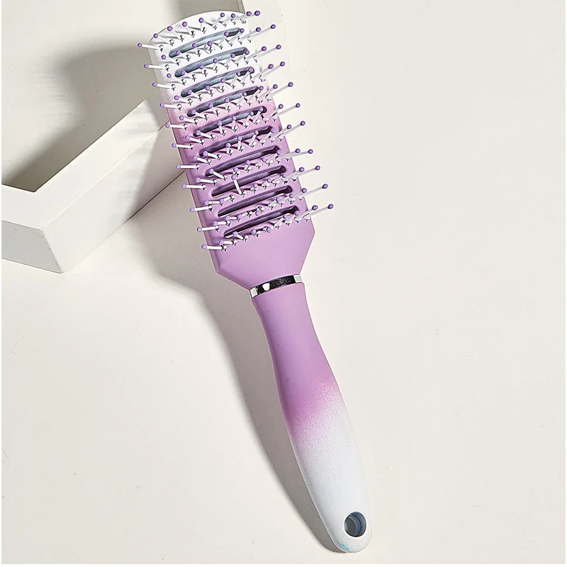 New style purple massage professional salon home spare rib comb for sale Detangling Brush hair comb