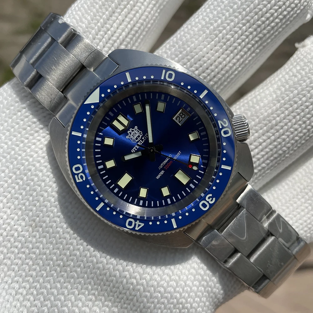 Водонепроницаемые часы STEELDIVE SD1977 из нержавеющей стали 316L, 200 метров, 20 АТМ, 20 бар, глубокое погружение NH35, автоматические часы для дайвинга