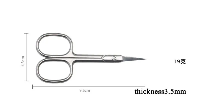 Wholesale High Quality Sharp Eyelash Cut Scissors Eyebrow Shaping Cuticle Nipper Mirror Polish Nail Care Scissors