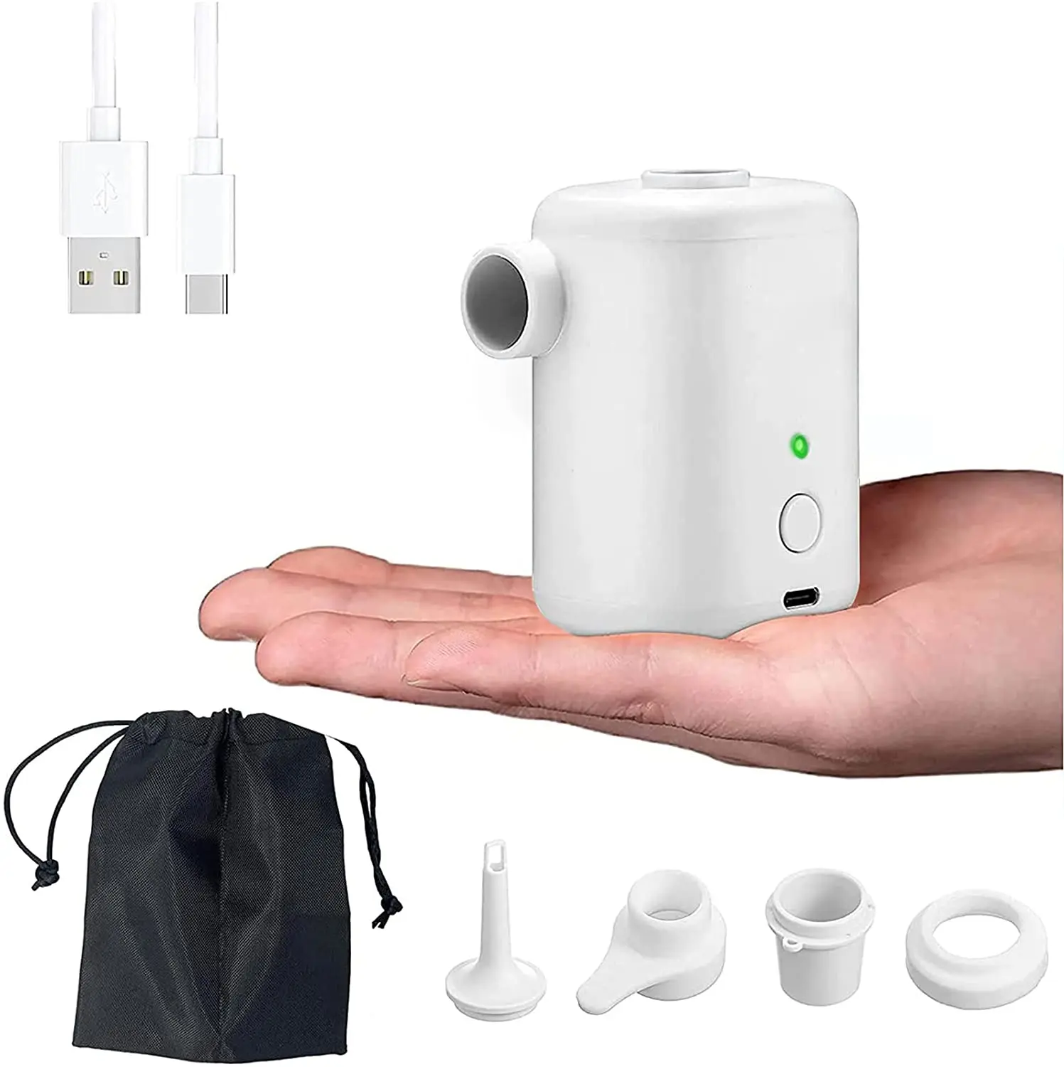 Patent model New design USB air electric storage bag pump for boat outdoor camping mattress