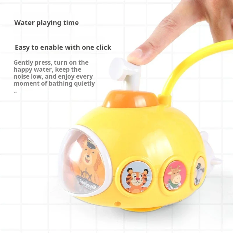 Baby Bath Toys for Kids Submarine Shower Water Toys Spray Water for Kids Baby Shower Set Bathtub Toy Baby