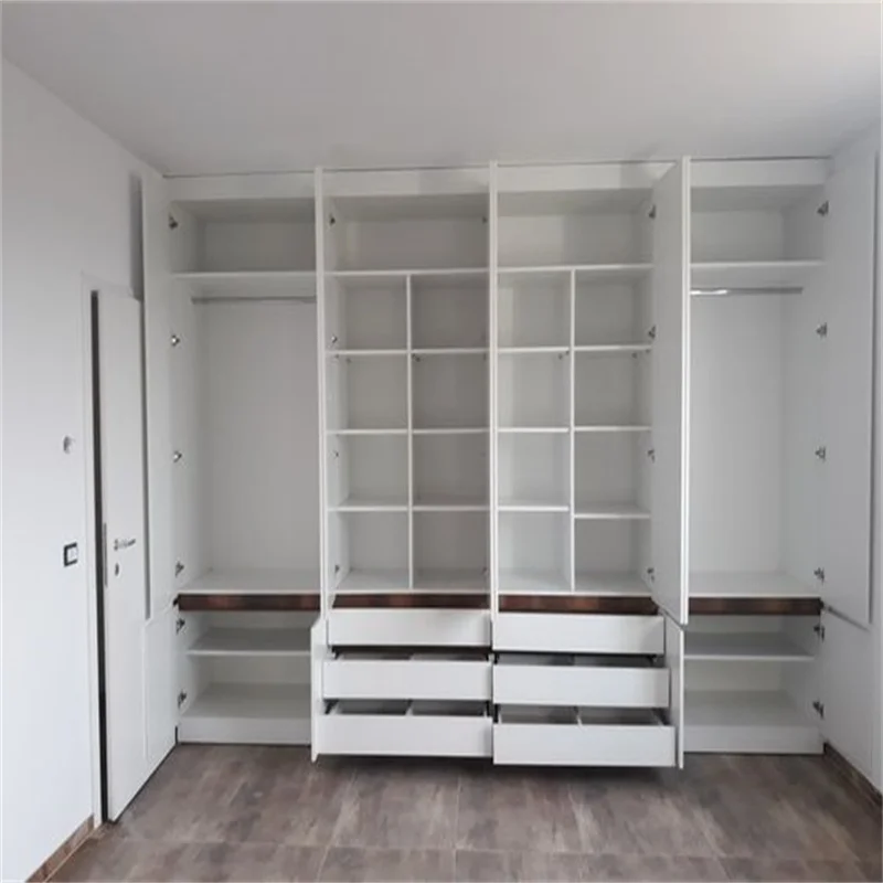 australia popular built in bedroom fully assembled fiber wardrobes furniture