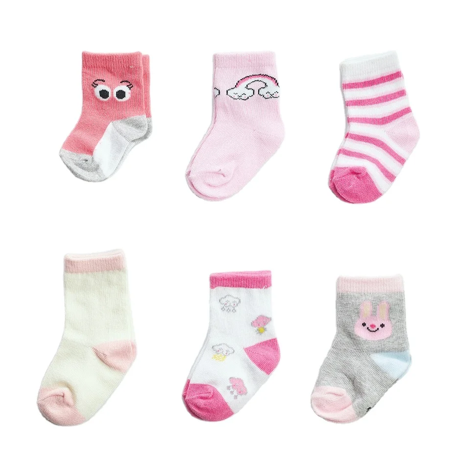 Hot sale and High Quality Baby 100% Cotton Socks Lovely New Born Baby Socks