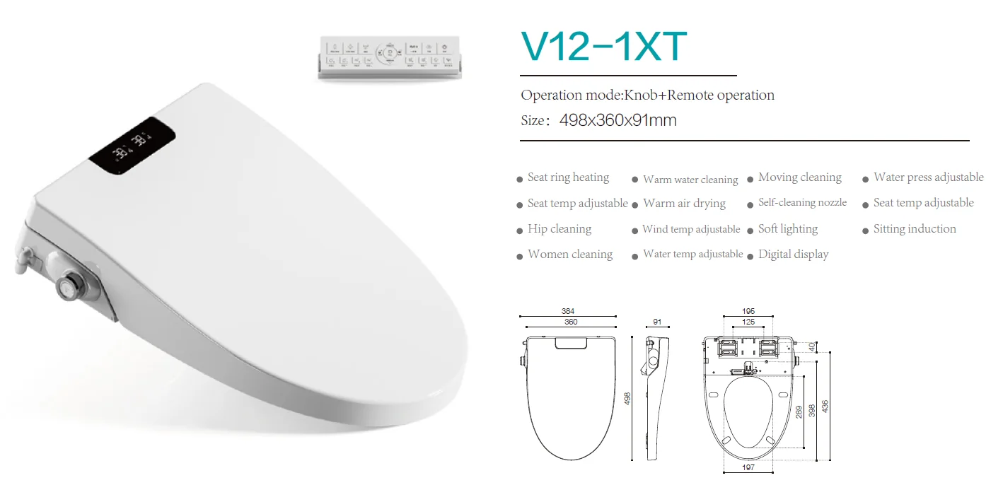 Smart V-Shape Electric Bidet Toilet Seat