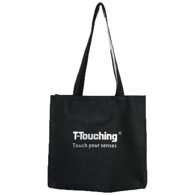 Factory Supplier Custom 600d Oxford Polyester Tool Bag Gusset Logo Shoulder Tool Shopping Bag Waterproof Canvas Tool Tote Bag