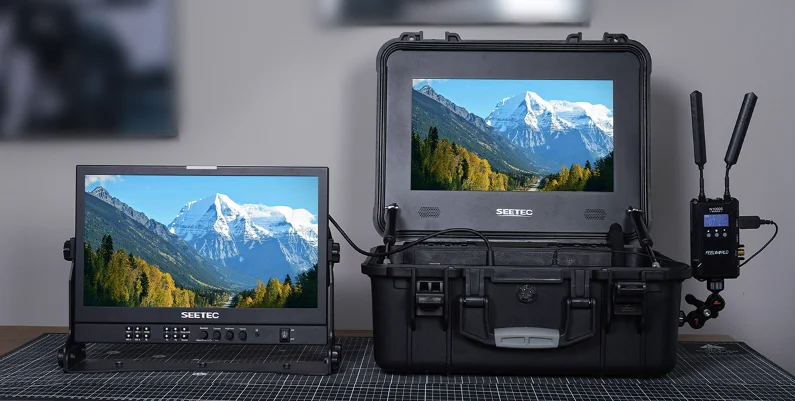 SEETEC WPC156 15.6 HDMI SDI USB broadcast monitor h 1000ni High brightness live broadcast monitor Full HD suitcase monitor