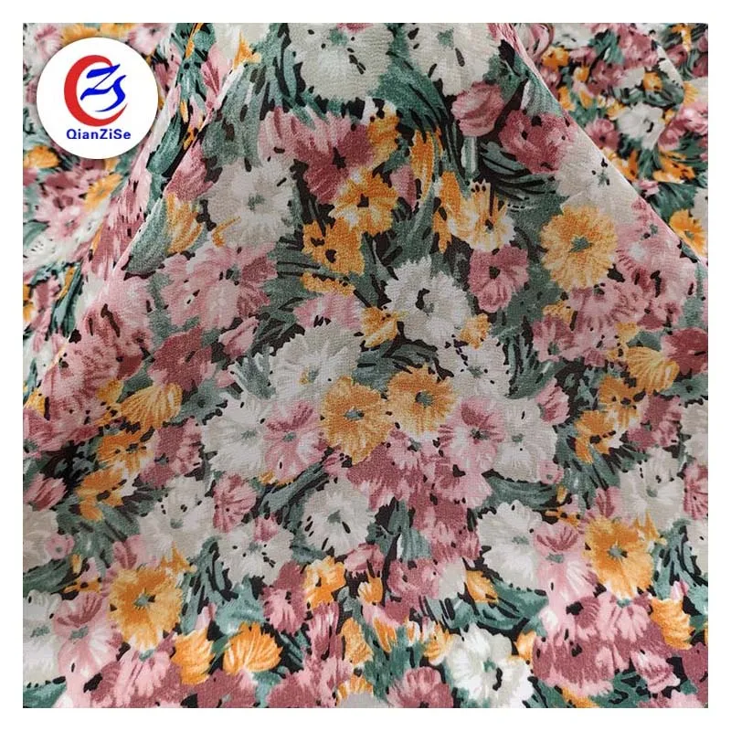 Рулон атласной цветочной ткани для модной одежды, китайский поставщик