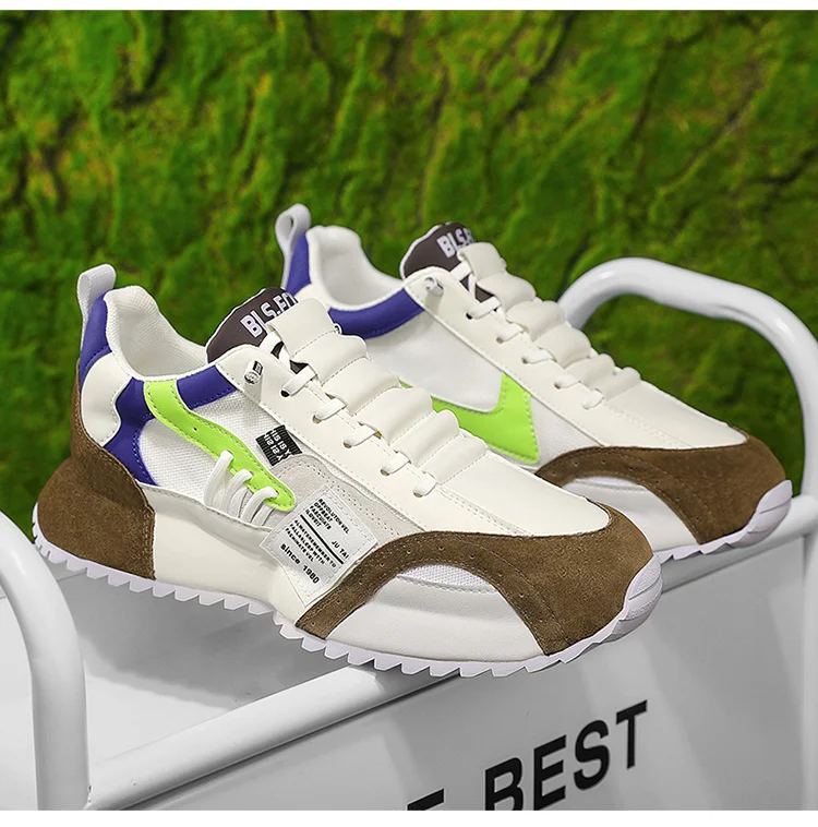 2024 Summer/Winter/Spring Skateboarding Shoes Breathable Lace-Up Flat Mesh Casual Sneakers PVC Insole-Hot Walking Style on Sale