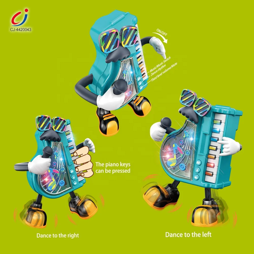 Chengji multi-function electric organ piano keyboard cartoon dancing music box montessori instrument toys