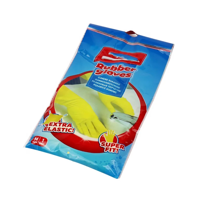 Unlined Dip Flock Lined Long Household Latex Gloves