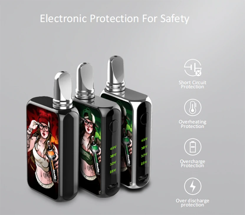 Vapmod Dragoo 3D 510 Резьбовая батарея cbd картридж испаритель vape