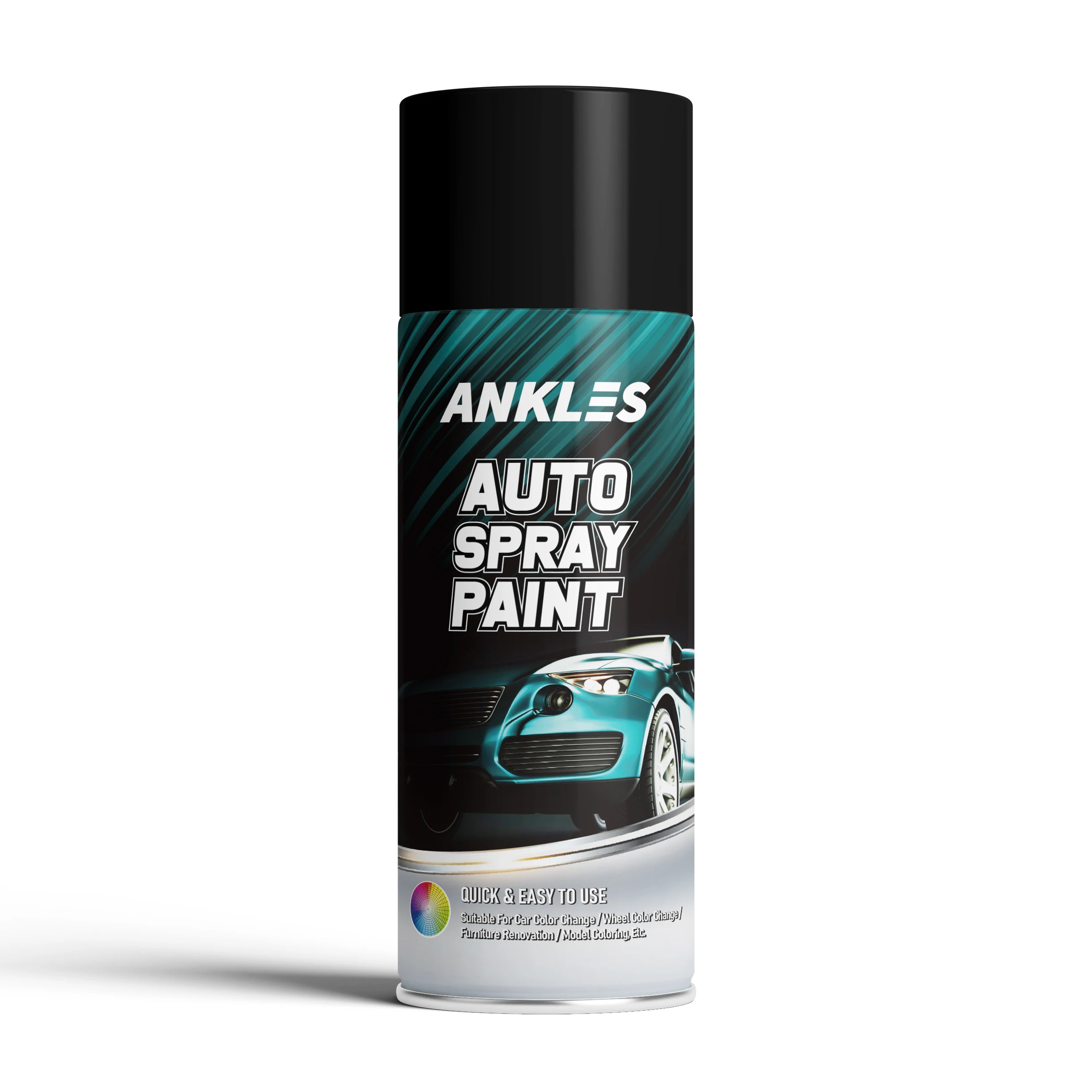 ANKLES wholesale 450ml metallic can black custom spray paint spray paint