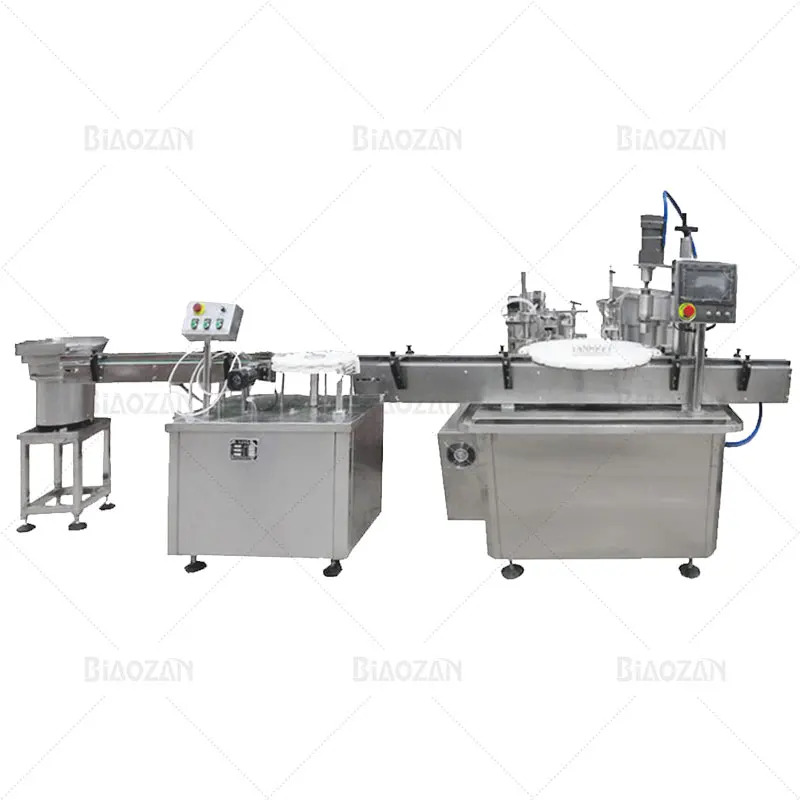 Hot sale glass cosmetic serum oil dropper bottle eliquid filling capping machine