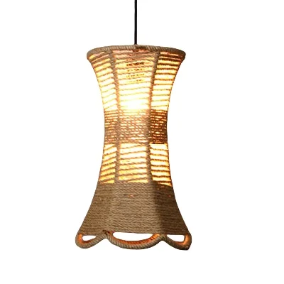 Handmade twine chandelier retro loft creative industrial wind lamps