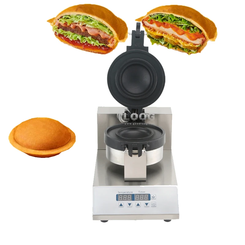UFO Shape Hamburger Press Maker Best Price Gelato Panini Press Commercial Digital UFO Burger Machine
