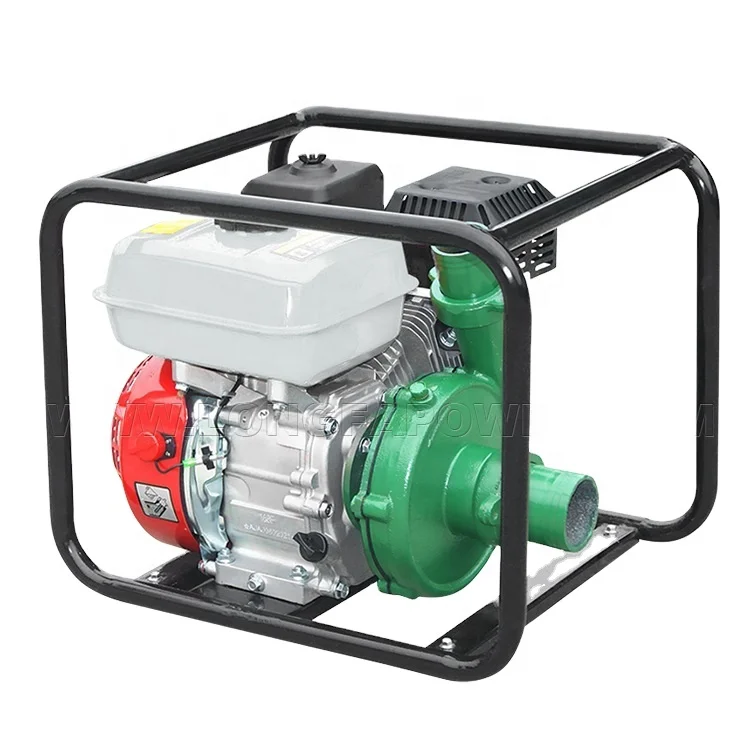 7HP High-Pressure 2.5 Inch Farm Irrigation Cast Iron Gasoline Engine Fire Fighting Fuel Tank Electric Start High Lift Water Pump