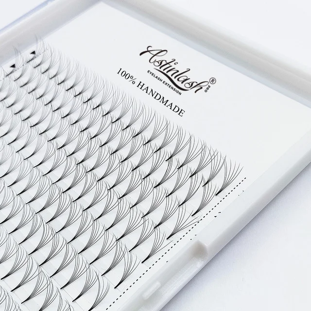 
XL Large Trays Premade Fan Short Steam Lashes Wholesale 12 16 Rows Matte Black Eyelash Volume 5D 6D with Private logo 