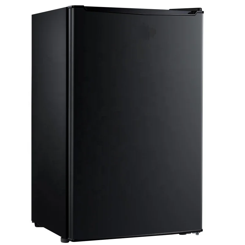Household Office Energy Saving Black Single Door Automatic Air Cooling Mini Refrigerator