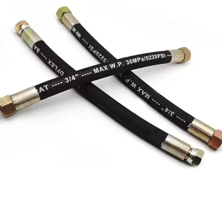 High Pressure Two Layers Of Braided Steel Wire Sae 100 R2 Hydraulic Hose En853 2sn Hydraulic Hose