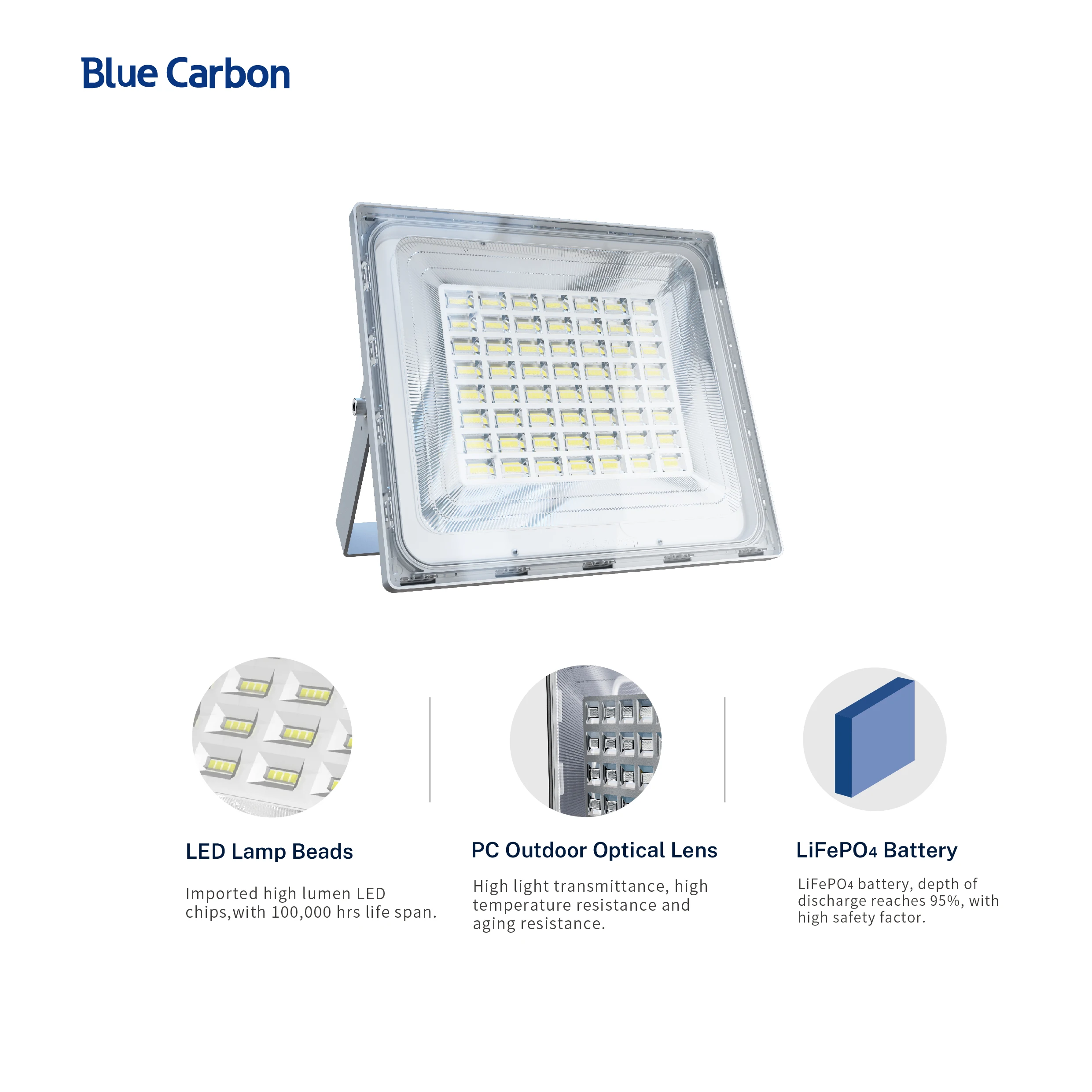 Blue Carbon Factory Hot 10 Years Warranty 200W 300W 500W 600W Outdoor Lighting High Brightness LED Flood Light