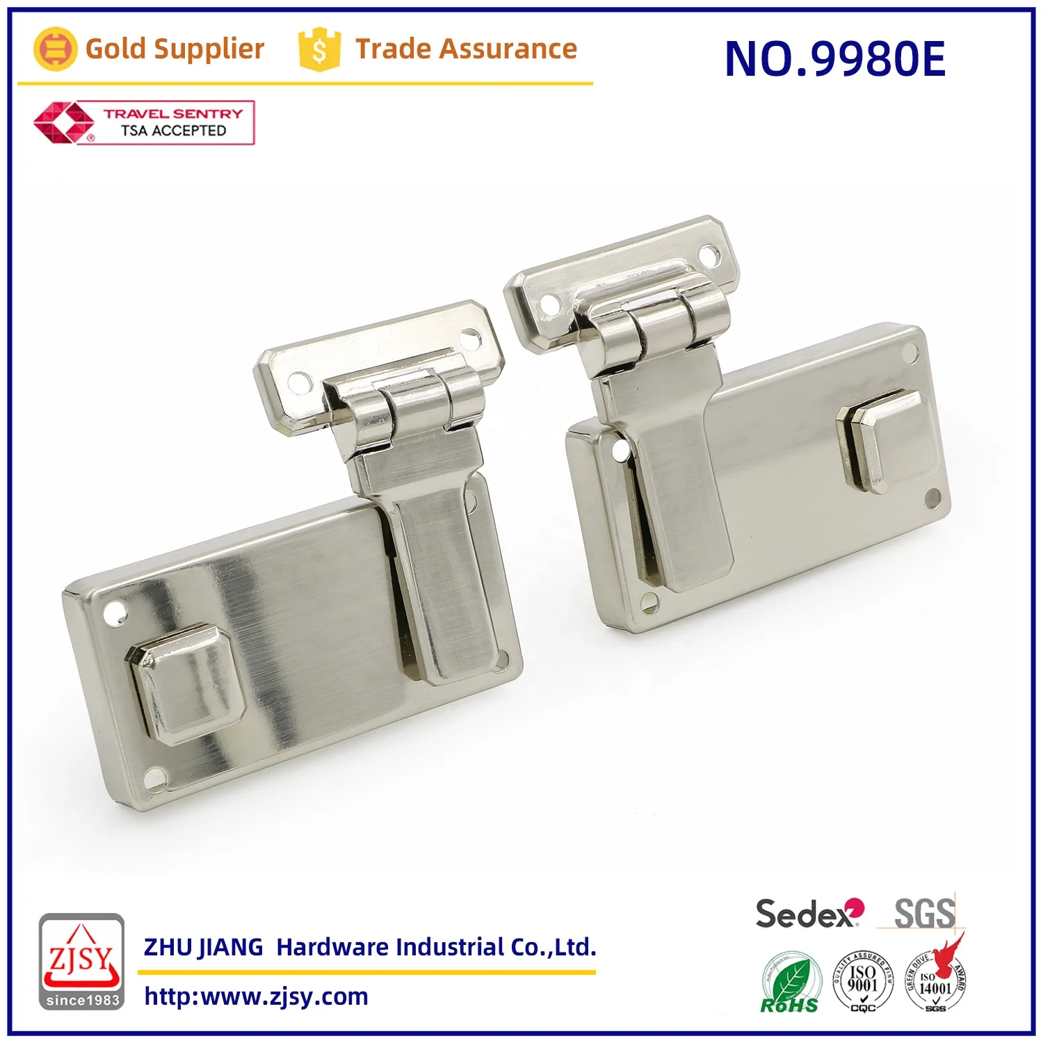 8890E fashionable zinc alloy briefcase toolbox lock security anti theft travel case lock aluminum case combination lock