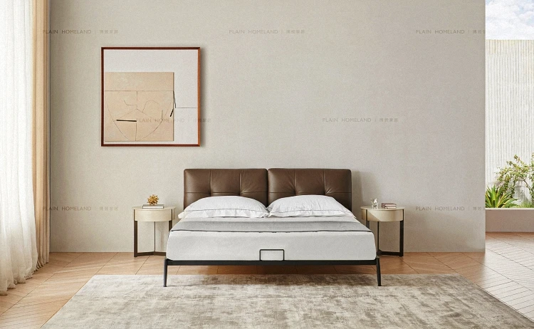 Nest Velvet Double King Size Upholstered Queen Designer Master Bedroom Modern Luxury Bed