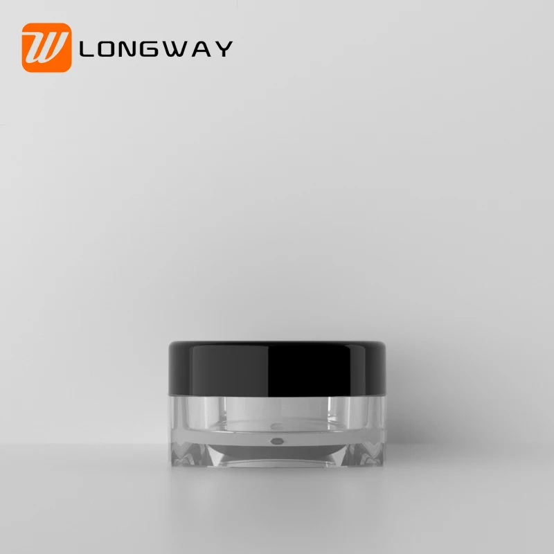 Cosmetic Container Ps Jar Plastic Cream Jar Round Wholesale Multi-color 3g Plastic Plastic Containers with Lids Cosmetic Packing