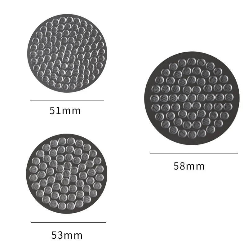 51  54 58 mm 304 Stainless Steel Coffee Puck Screen 100 150 Micron Espresso Sintered Mesh Filter Disc