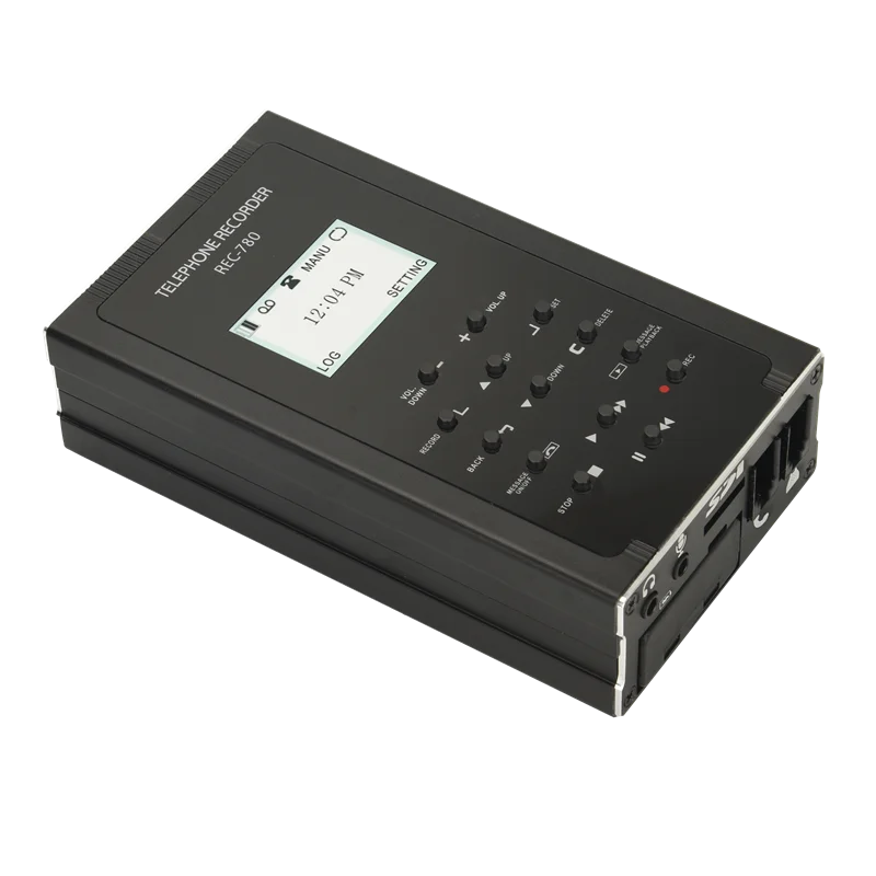 Land Line Telephone Recorder,Compatible Analog Digital IP Telephone Line System,Records Phone Call by RJ11 or RJ12 Connector