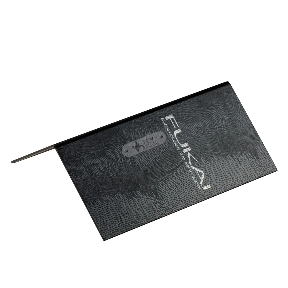 Menu Restaurant  Customized Food Pizza Paper Menu Custom Wire Menu Holder