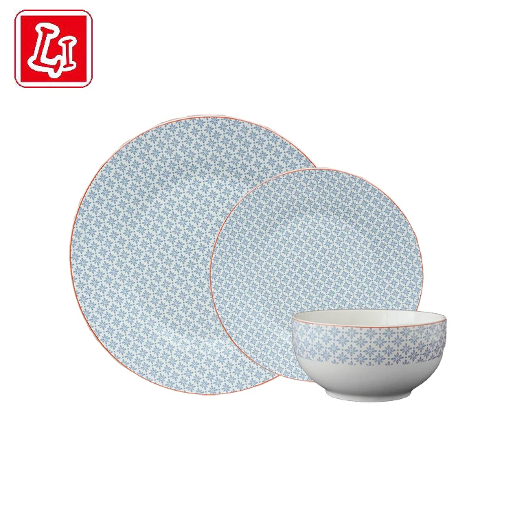 
Ceramic three piece tableware set tableware for catering industry 