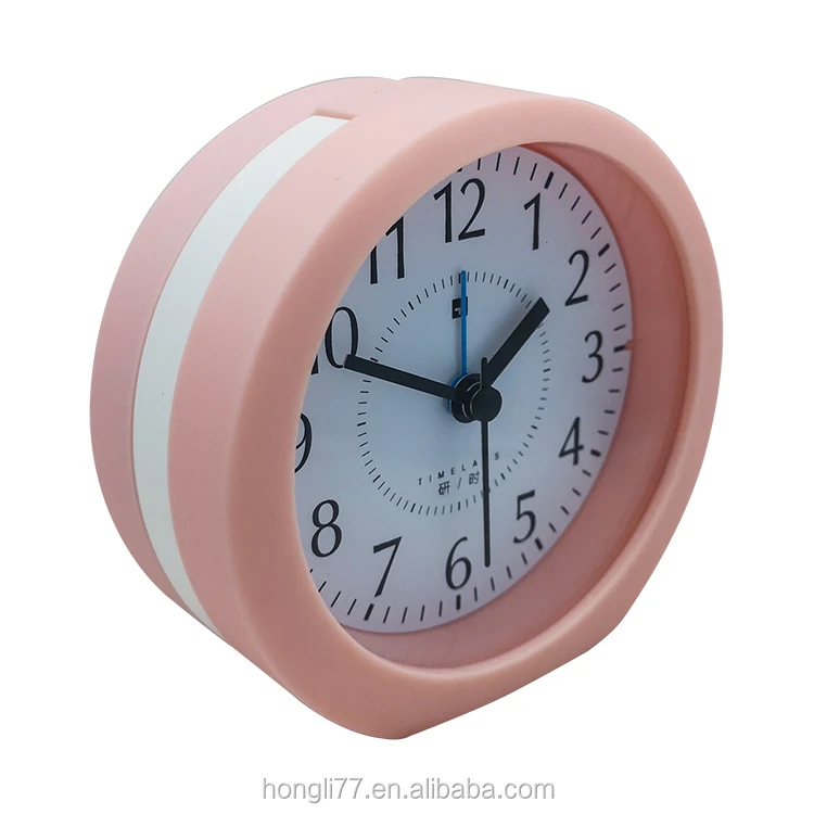 
factory hot sales personalized table smart pink kids heavy sleepers night light desk table retro alarm clock 
