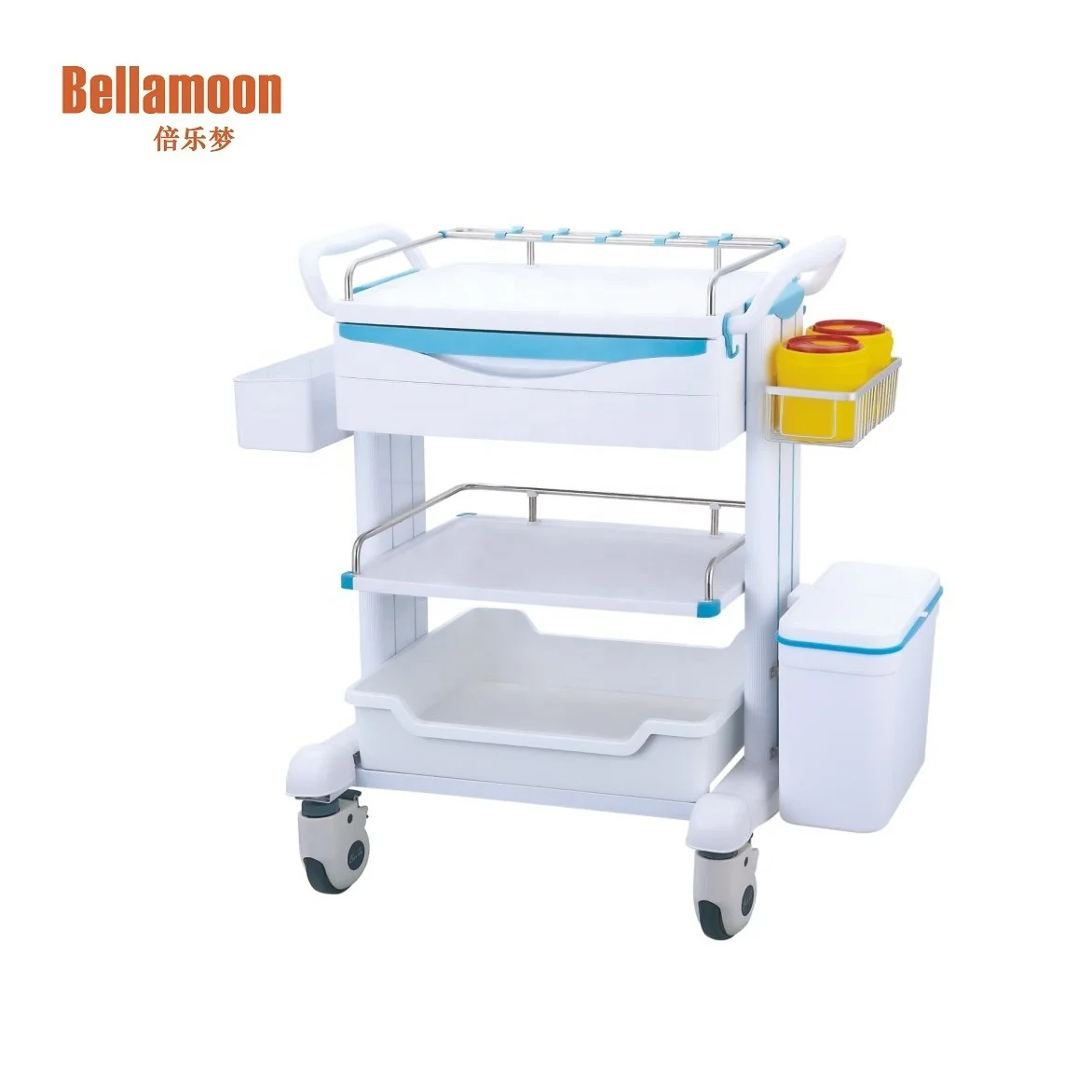 Тележка больничной терапии TC6001A, тележка для медицинской одежды, тележка для лекарств, автомобиль из АБС-пластика для кормления