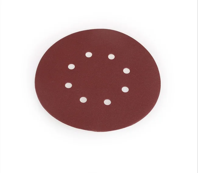 5' 8 Hole Sanding Disc Sanding Paper, hook and loop Grits P40-P2000 sanding discs for polishing wood and metal