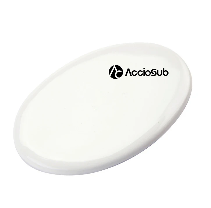 High Quality Oval Shape Transfer Printing Coating Ceramic Ornaments Decorating Sublimation Blank White Oval Ceramic Tile