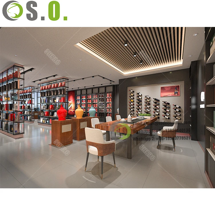 Customized Retail Tobacco Shop Display Showcase Smoke Shop Display Counter Cigarette Store Cigarette Store Interior Design