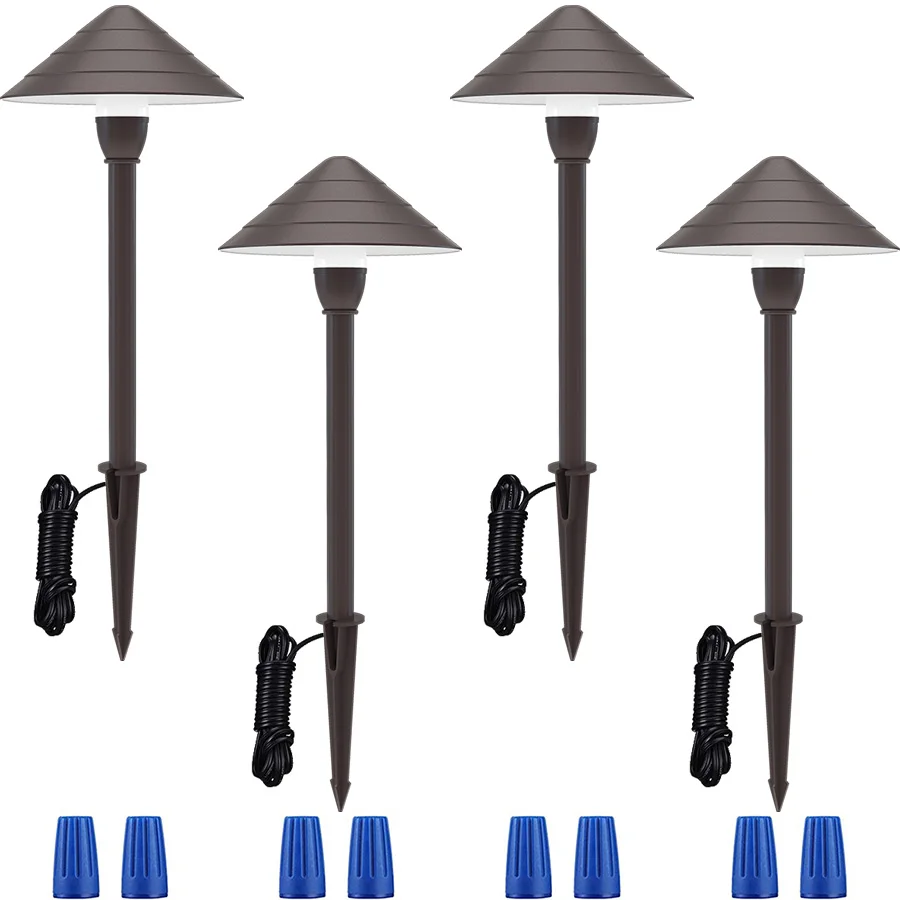 LED Landscape Light, 12V Low Voltage IP65 Waterproof ETL Listed Outdoor Pathway Light