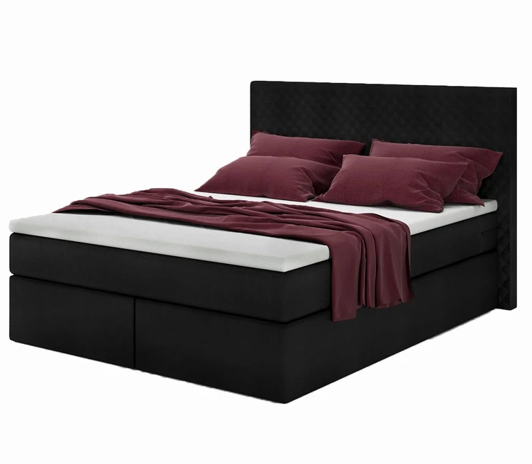 commercial furniture Solid wooden frame+spring bed bases boxspring bed king size china boxspring luxury bed