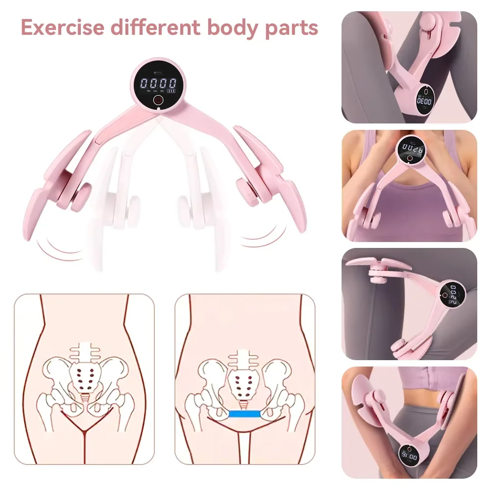 Smart Chip Accurate Counting Pelvic Floor Exerciser Muscle Trainer Butt Leg Arm Trainer With Thigh Masters For Strength Training