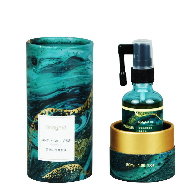 Customized Recycled Luxury Essential Oil Cylinder Packaging Cosmetics Circular Carton Packaging Tube