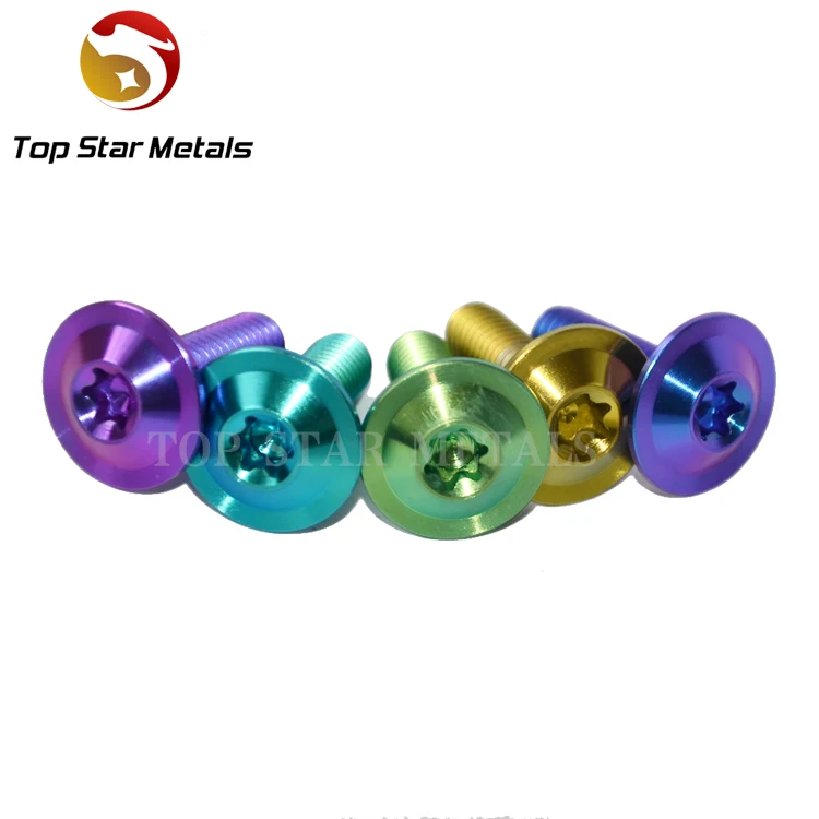 M6*20 gr5  titanium bolts thin head with torx socket